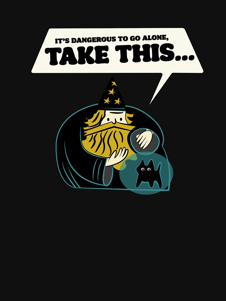 Wizard with Mystic Cat by beboplab