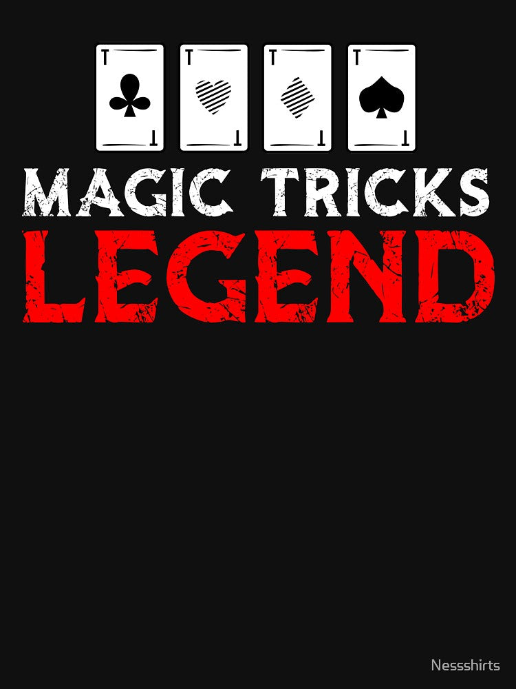 Magic Tricks Legend Magician Magic Card Illusions by Nessshirts