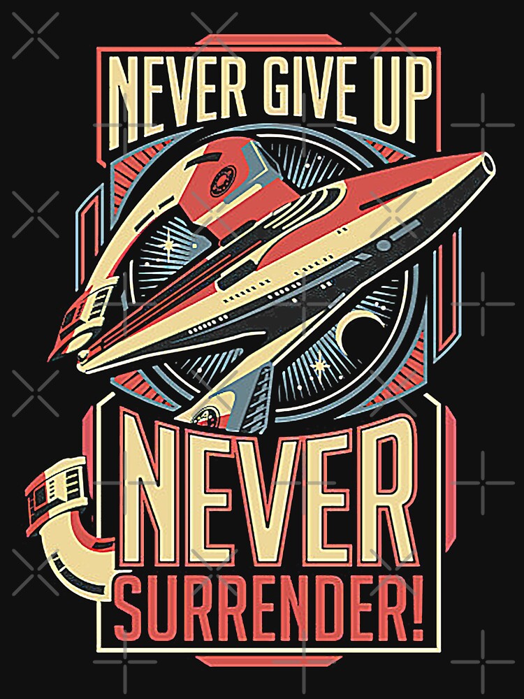 Vintage Never Surrender Quote Retro by KidGiftChoice