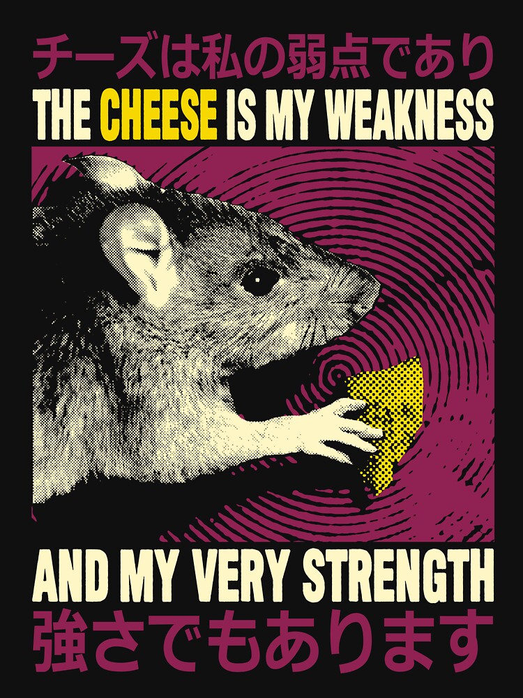 The Cheese is my Weakness Rat by VintageMedatsu