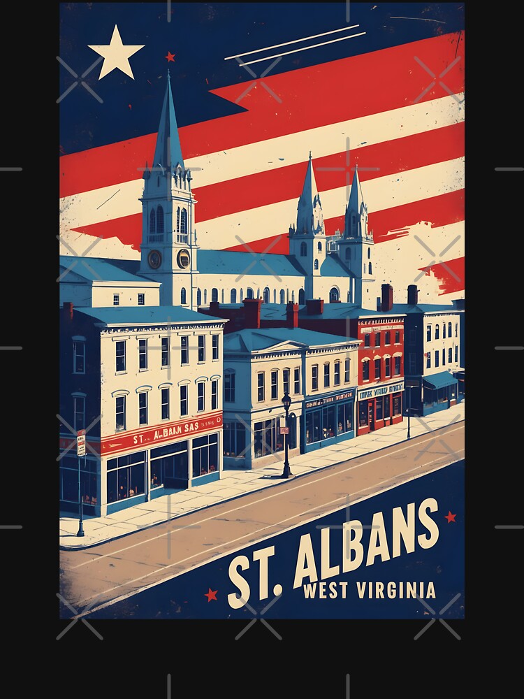 St Albans West Virginia 1950s USA Vintage Travel Tourism by TravelersGems