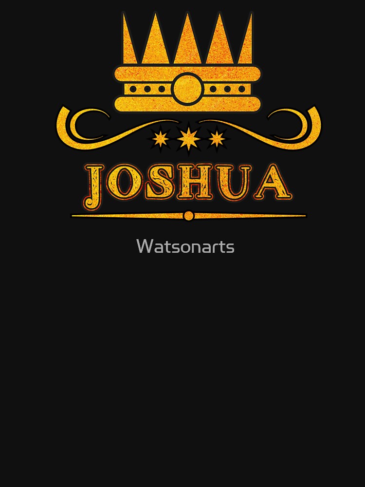 Joshua Personalized Funny & Unique Custom Name Design for Men, Teens, and Boys by Watsonarts