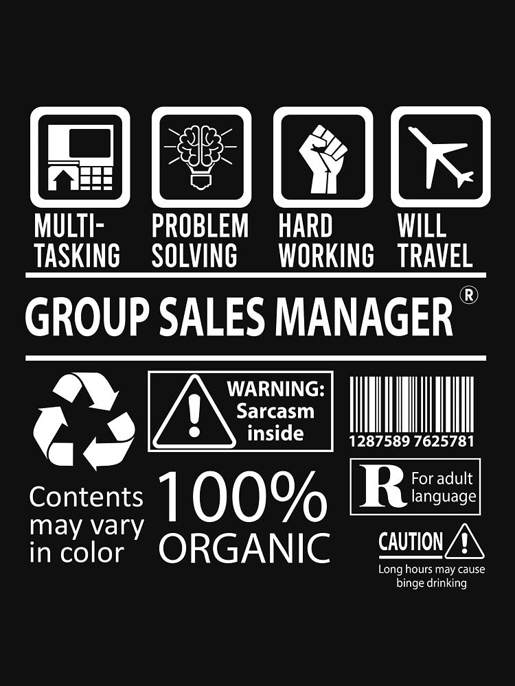 Group Sales Manager T Shirt - MultiTasking Certified Job Gift Item Tee by oslandefren