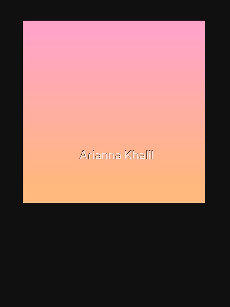 Pastel Pink to Orange Ombre Gradient by Arianna Khalil