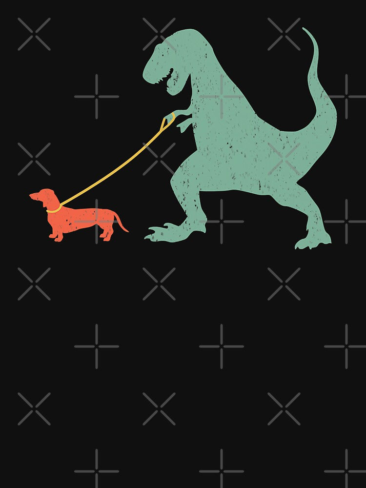 Cute Dachshund Dinosaur Funny Wiener Dog by BernardMurray