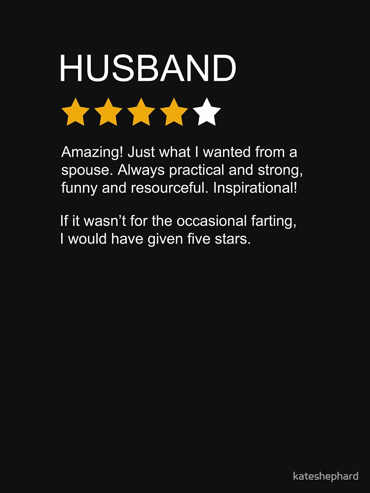 Funny Husband Review 4 Star Rating Husband by kateshephard