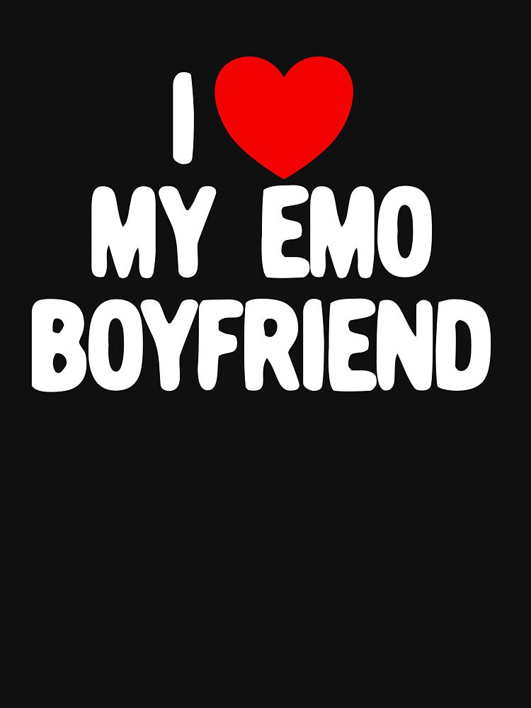 I Love My Emo Boyfriend Red Heart I Love My Emo Boyfriend Gear by DynamicDesign