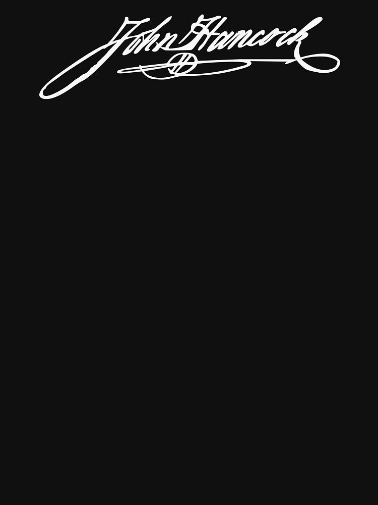 John Hancock Declaration of Independence Signature print by jakehughes2015