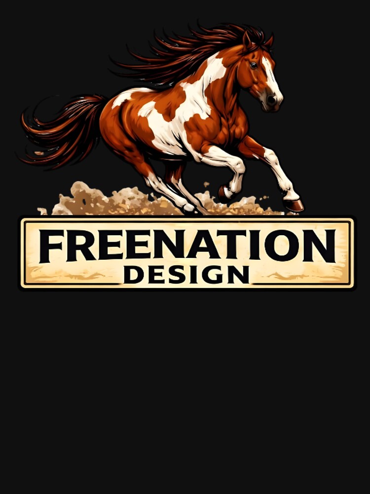 Vintage Running Horse Western Logo by FREENATION2026
