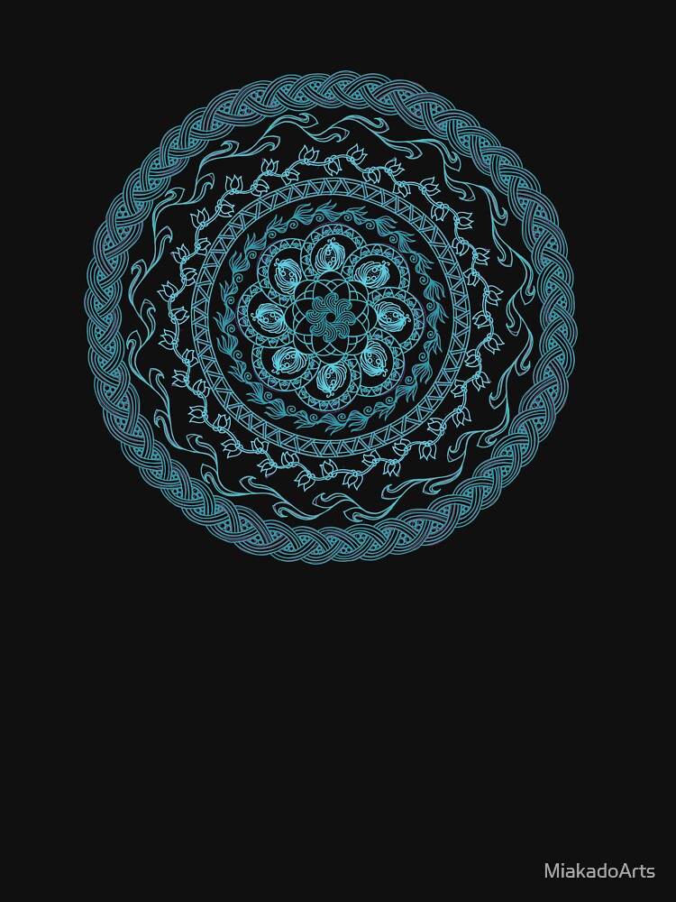 Mandala 09 Aqua by MiakadoArts