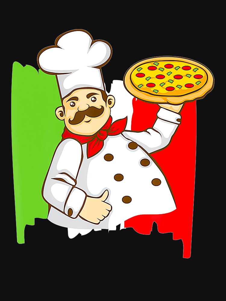 Pizza Chef Clip Art for an Italian Food Lover by moltnegligible