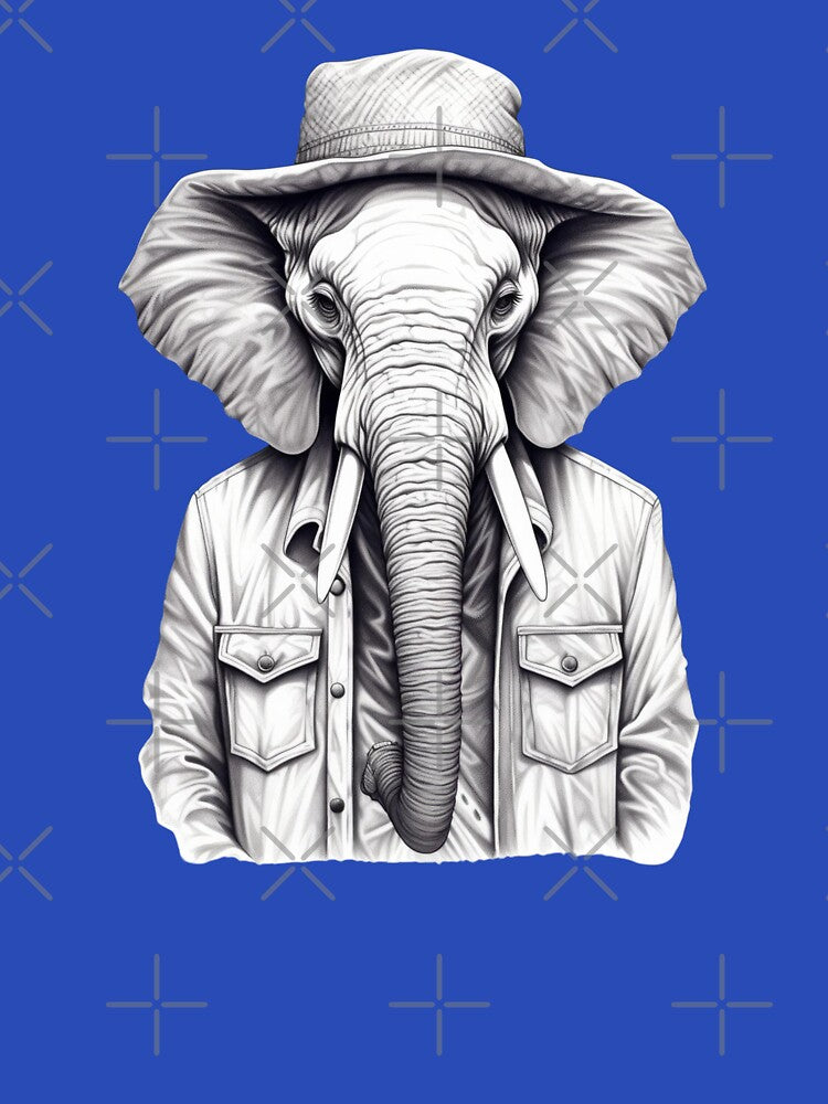 Elephant B/W by Toms Tee