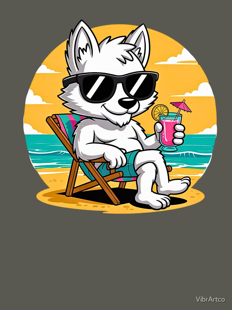 White Wolf with Cocktail by VibrArtco