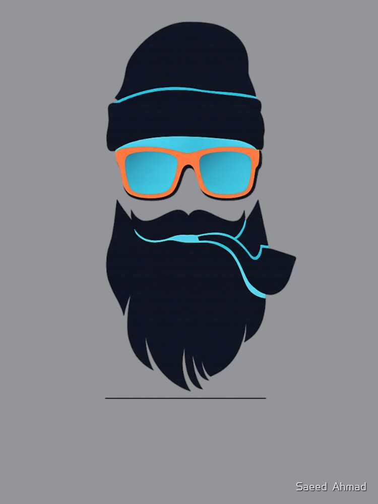 Hipster Beard Vector | Modern Barber Style | by Saeed  Ahmad