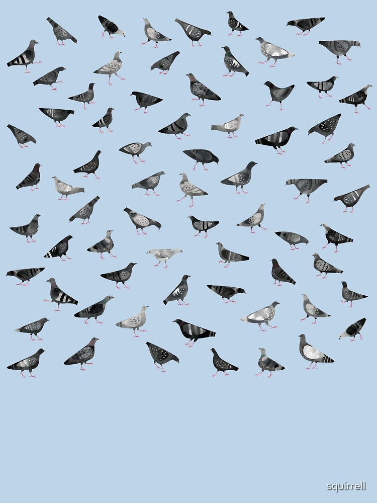 Pigeons Doing Pigeon Things by squirrell
