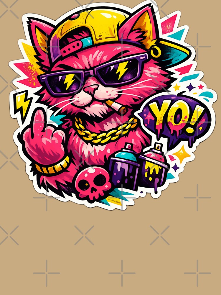 Cool funky cat design by Mohitt09