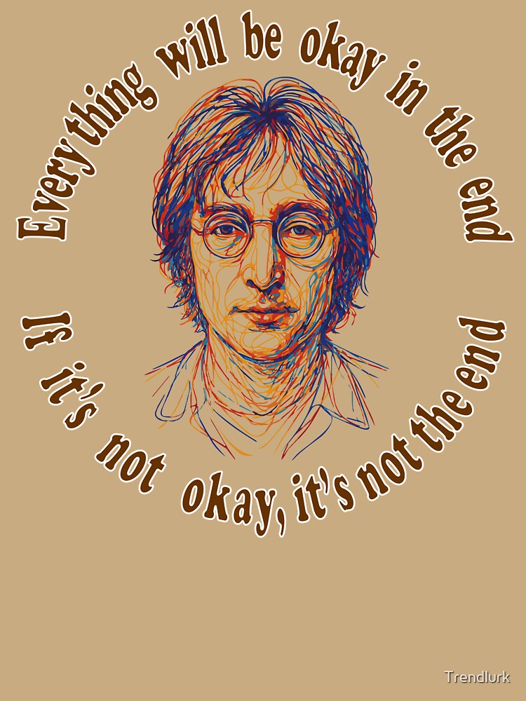 John Lennon quote art inspirational quote by Trendlurk