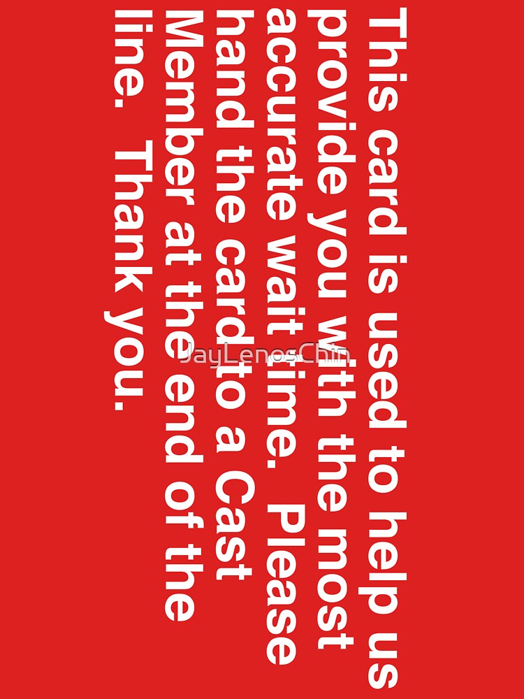 Wait Time Red Card by JayLenosChin