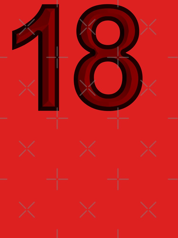 Eighteen years old or jersey number 18 birthday party by Segasprojects
