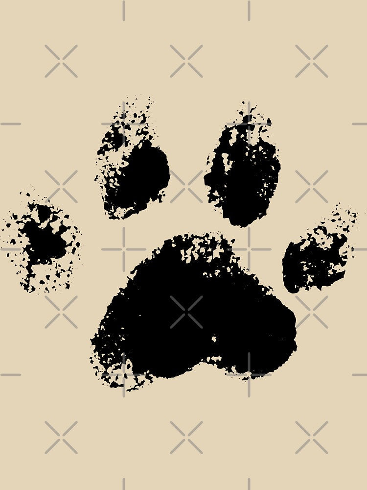Black Paw Print by LionessLove