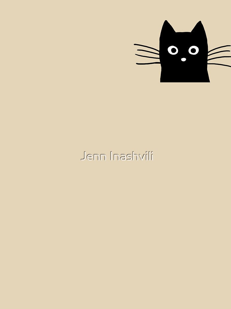 Black Cat Face by Jenn Inashvili