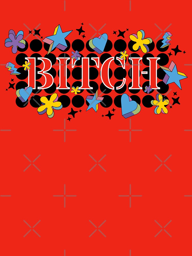 Bitch – Bold statement in stencil font | Confident aesthetics & pop culture by VariousGoodies