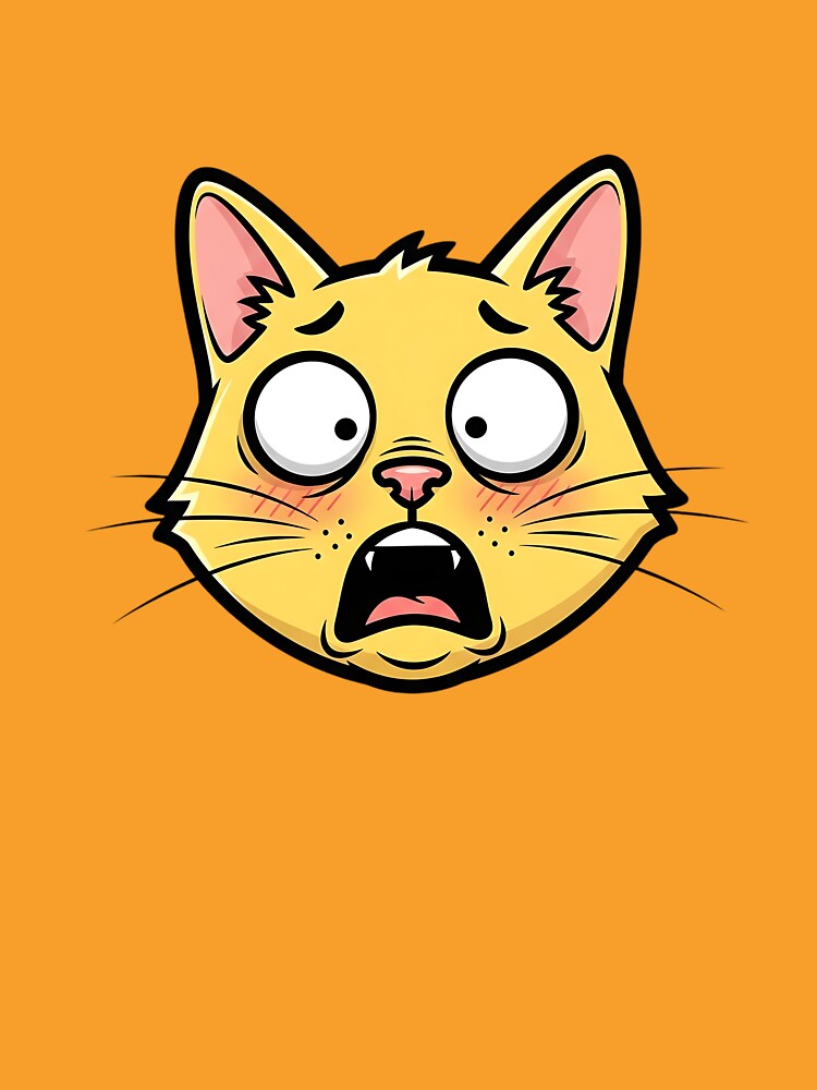 Funny Cat simple cartoon by iwzzuel