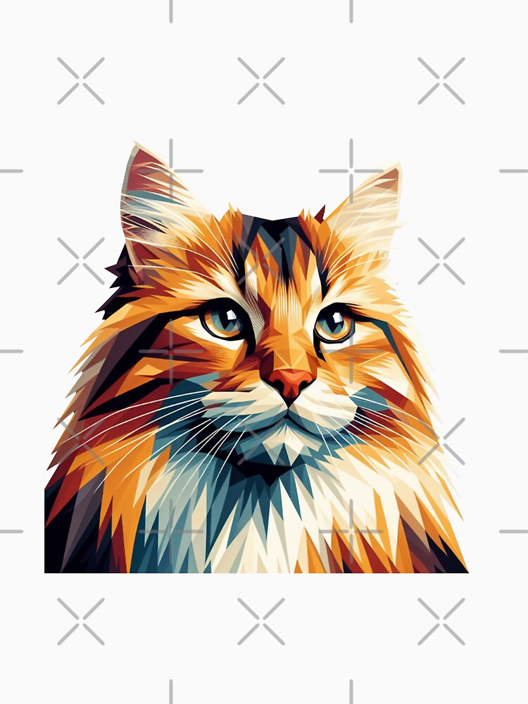 Cute geometric colorful cats 2 by slamnoah