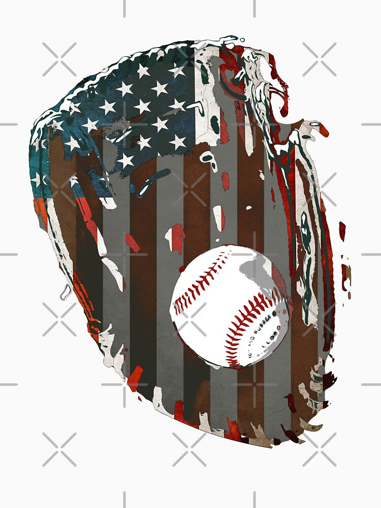 Patriotic Baseball 4th of July Men USA American Flag Baseball Boys by Doooriginals