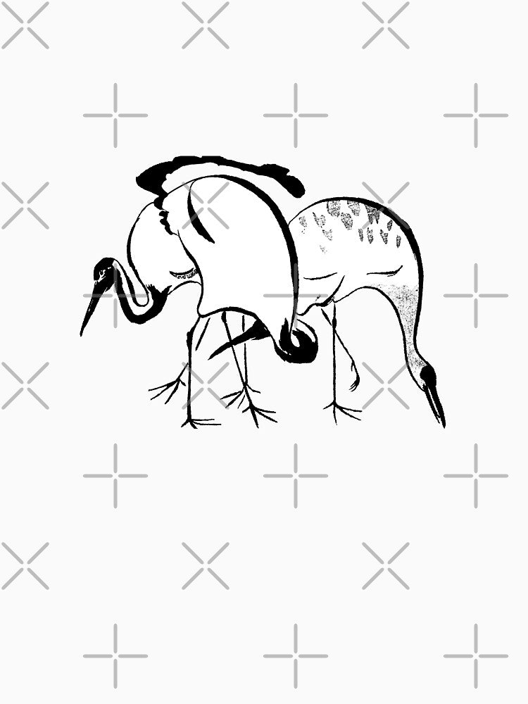 Storkes. Black and White Basic Abstract Line Art by BrightMint