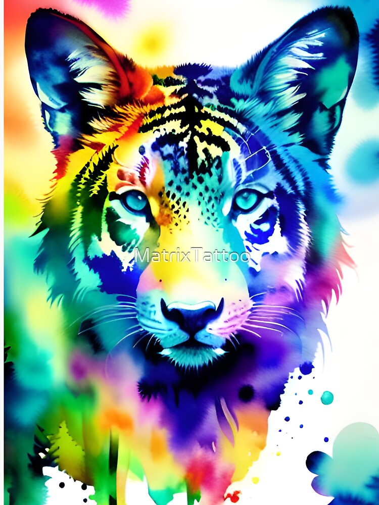 Watercolor animal by MatrixTattoo