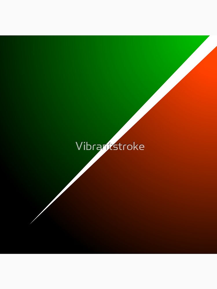 Orange and green gradient- India flag gradient by Vibrantstroke