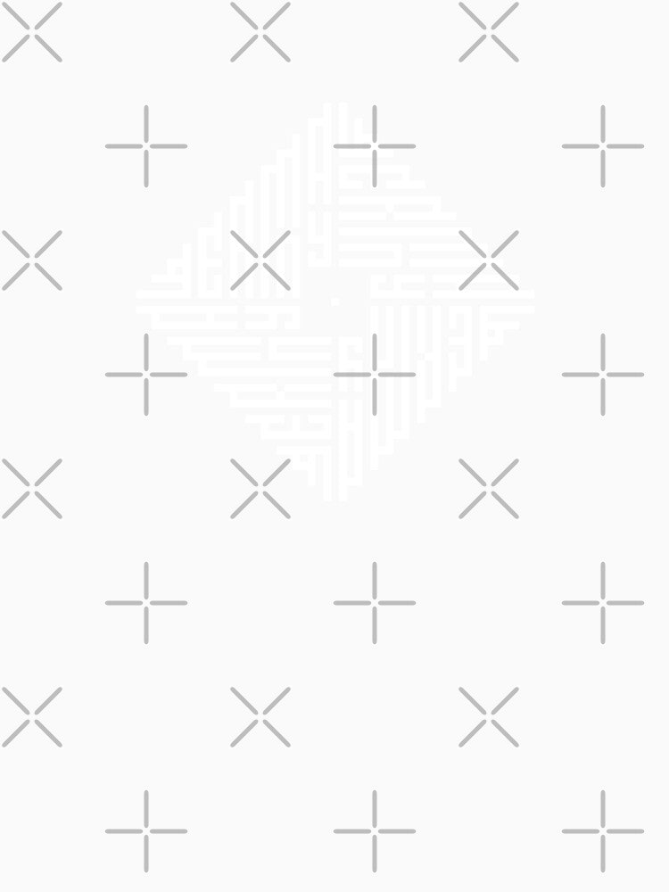 GERMANY | White  | Modern Geometric Kufi Calligraphy | From Name to Art by FOR YOUR NAME