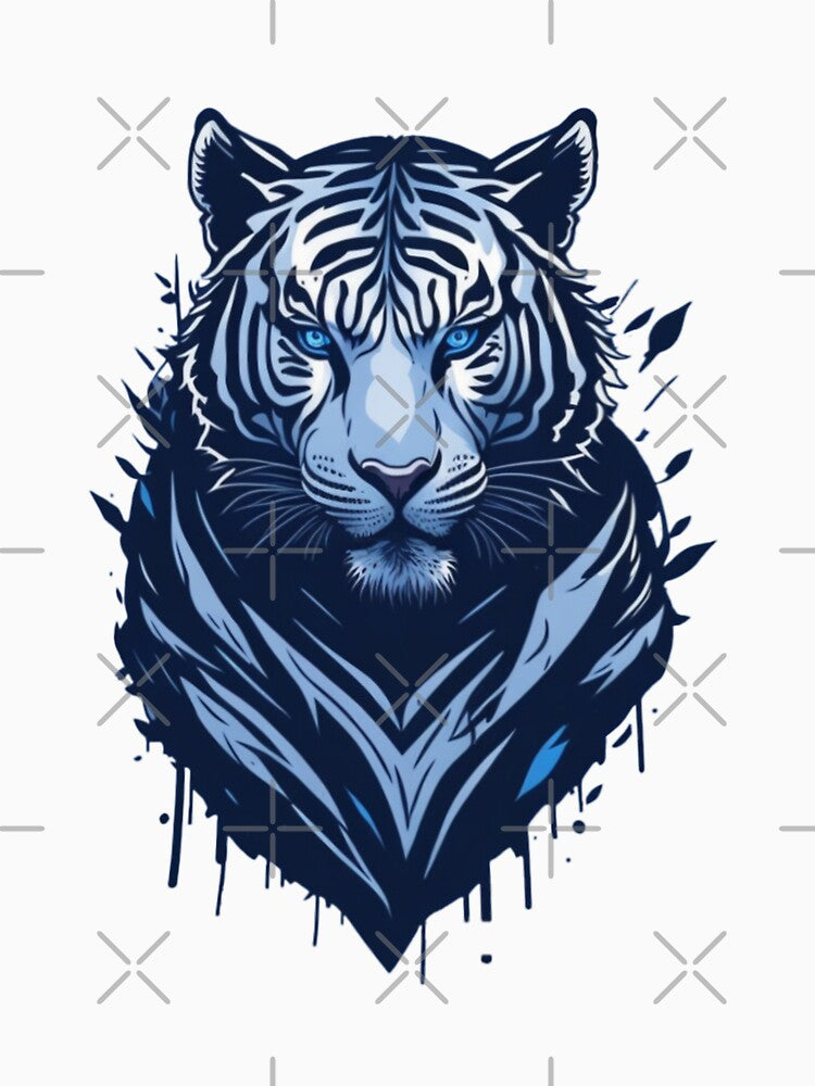 White Tiger in Vector Style Logo by NordicBadger