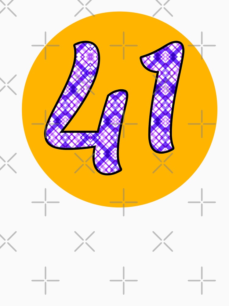 Tartan/Plaid Number 41 by NumbersFort