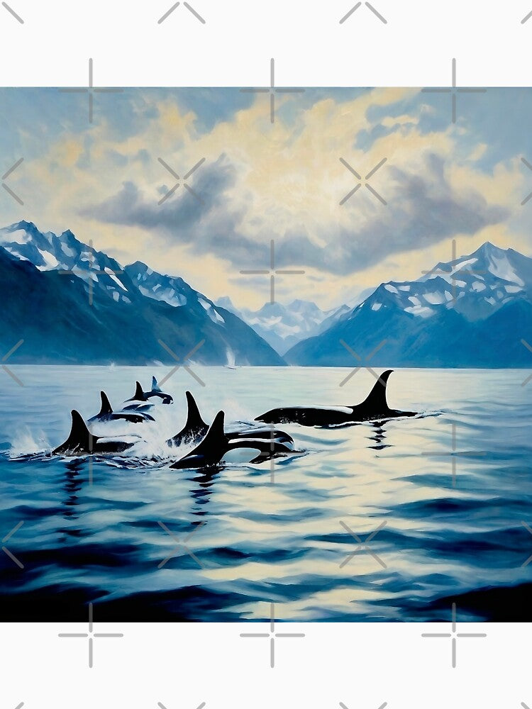Orca pod by Island Art Studios