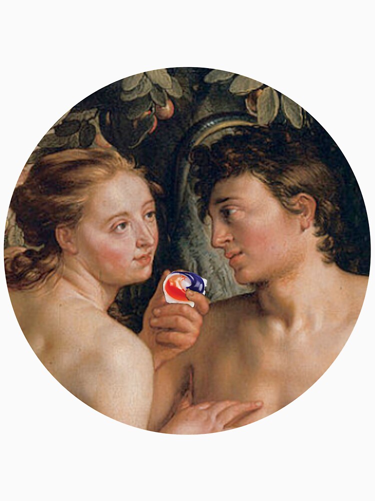 Adam and Eve eating the forbidden snack - Circular by CarrDesigns