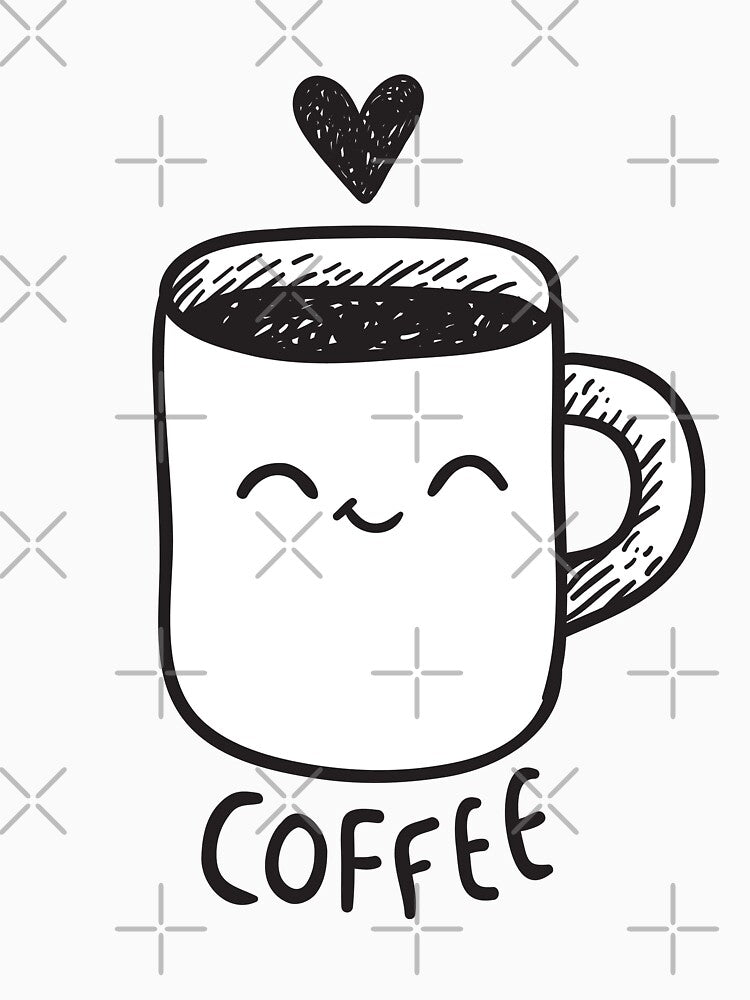 Coffee (one of the paired t-shirts - look at "Cream" design:) by kostolom3000