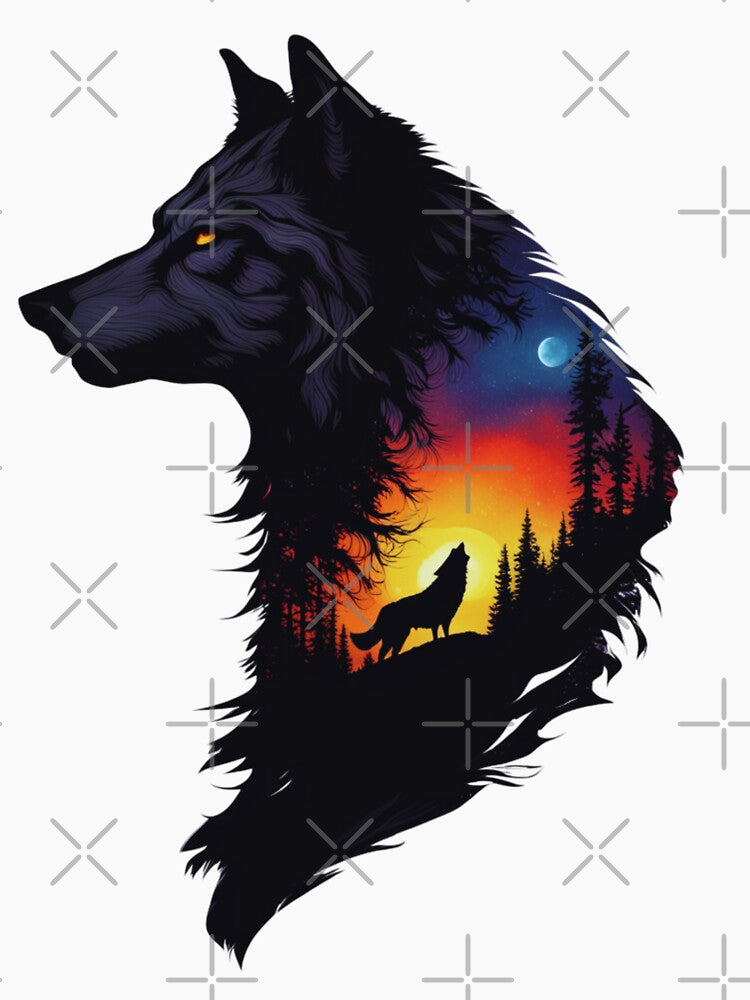 Wolf in the afterglow by Toms Tee
