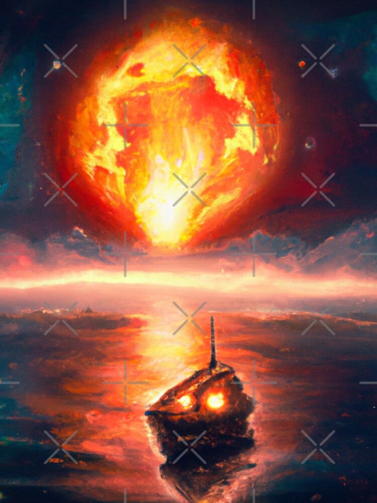 A Voyage Through the Burning Cosmos - Quiet Ocean, Fiery Cosmos by WBP Mart