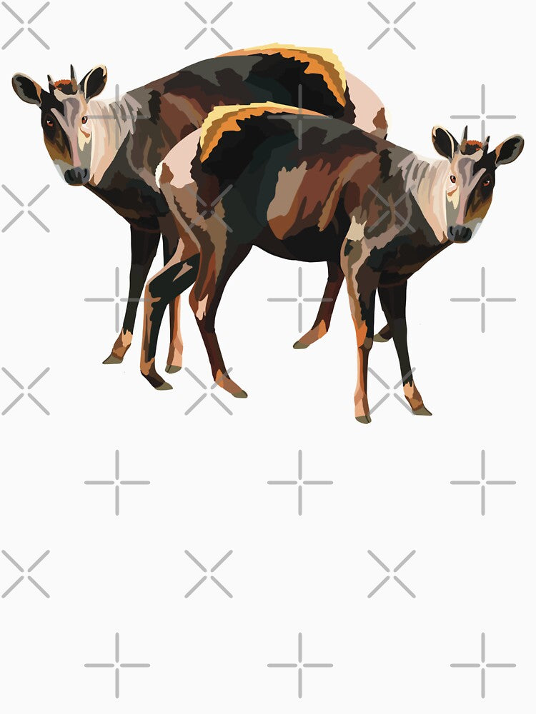 D is for Duiker,Duiker Artwork – Small Forest Antelope Illustration and African Wildlife Design by PrettylittlepastelUk