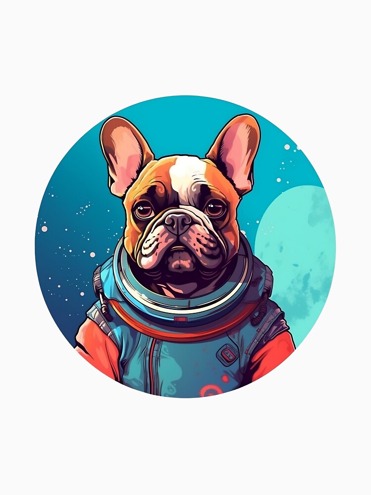 Space French Bulldog by Kevin Lou