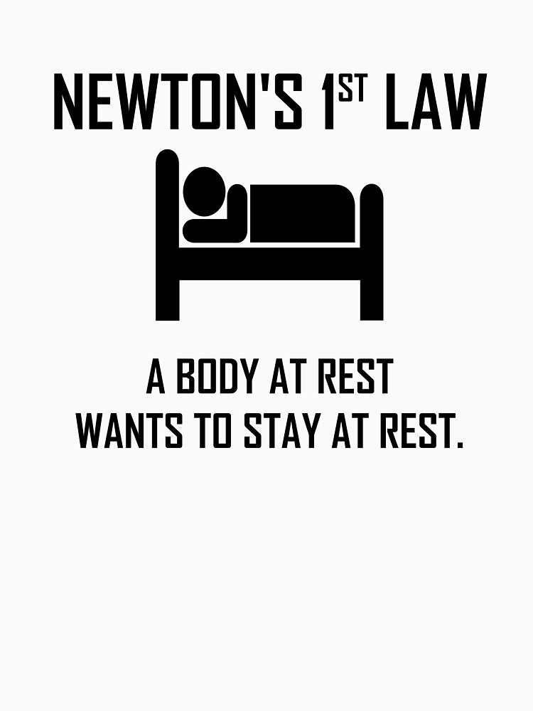 Newton's First Law- Funny Physics Joke by the-elements