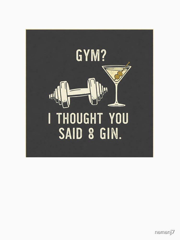 Gym and Gin Tee by Witty & Wild Threads