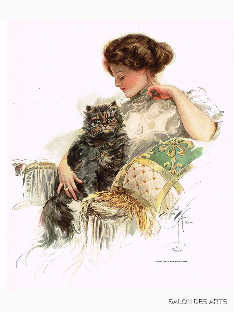 The Black Cat (1908) - Harrison Fisher by SALON DES ARTS