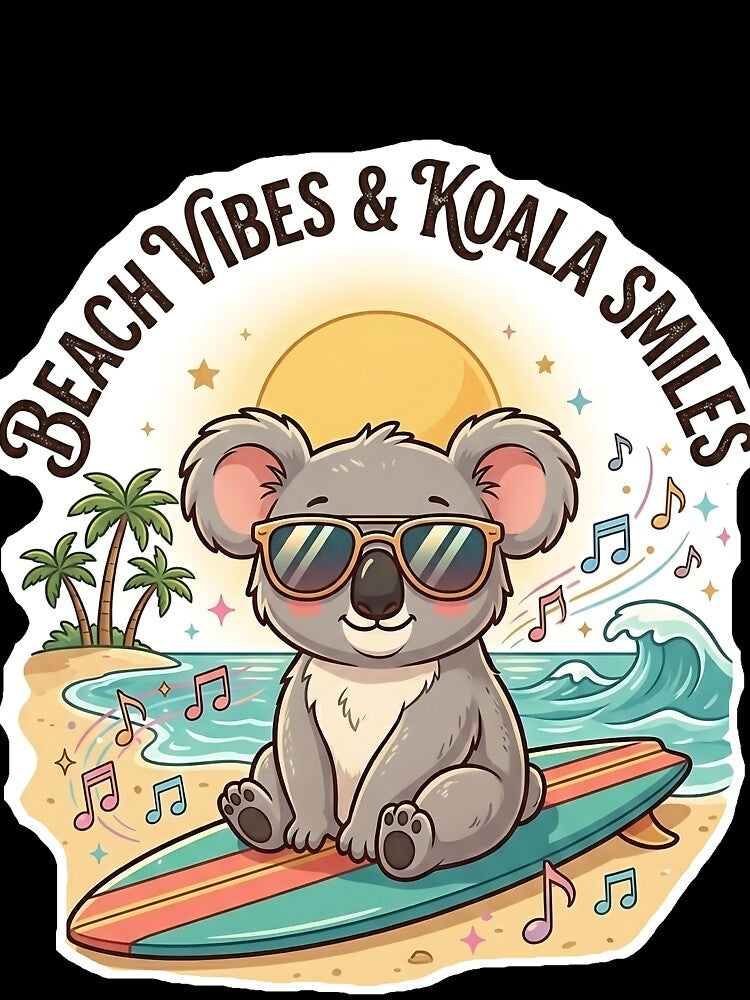 Aesthetic Tropical Beach Illustration, by Originaledesign