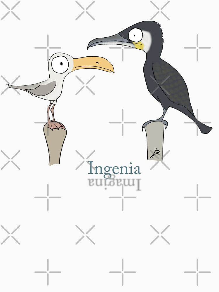 Seagull and cormorant by ILO-DESIGNS