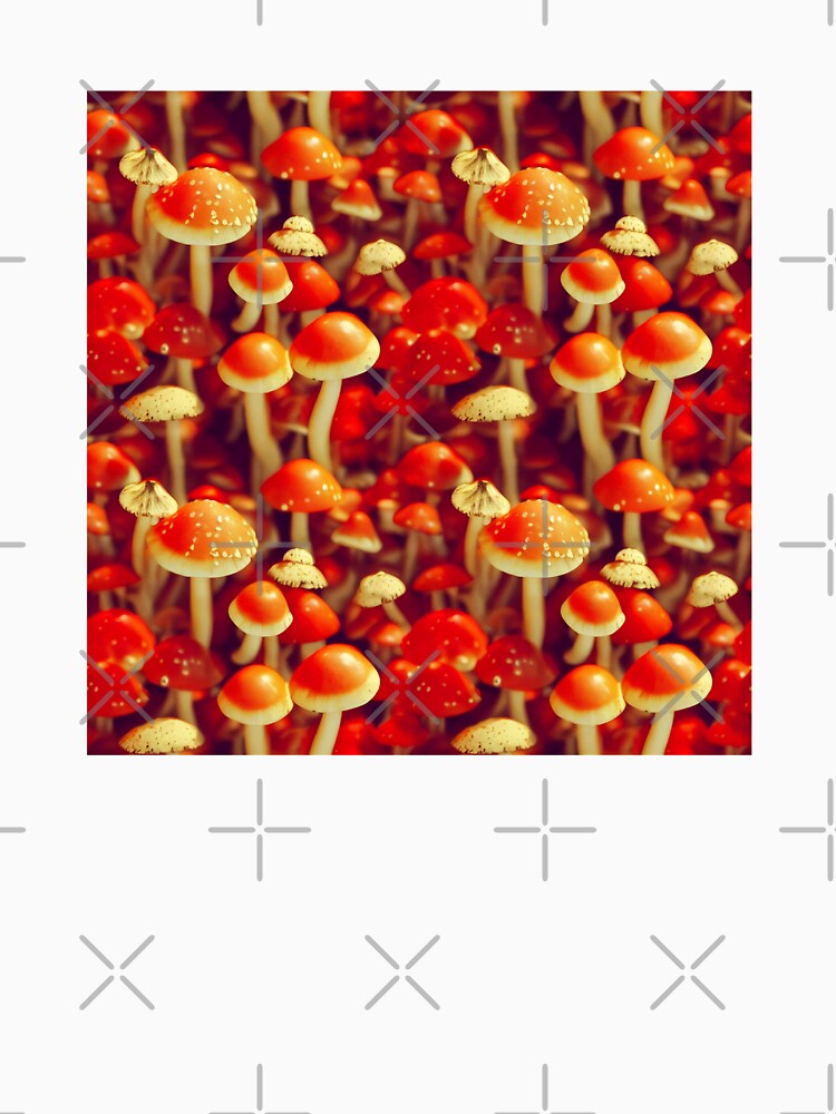 Trippy Red Magic Mushrooms #4 by Unicorn Trainwreck