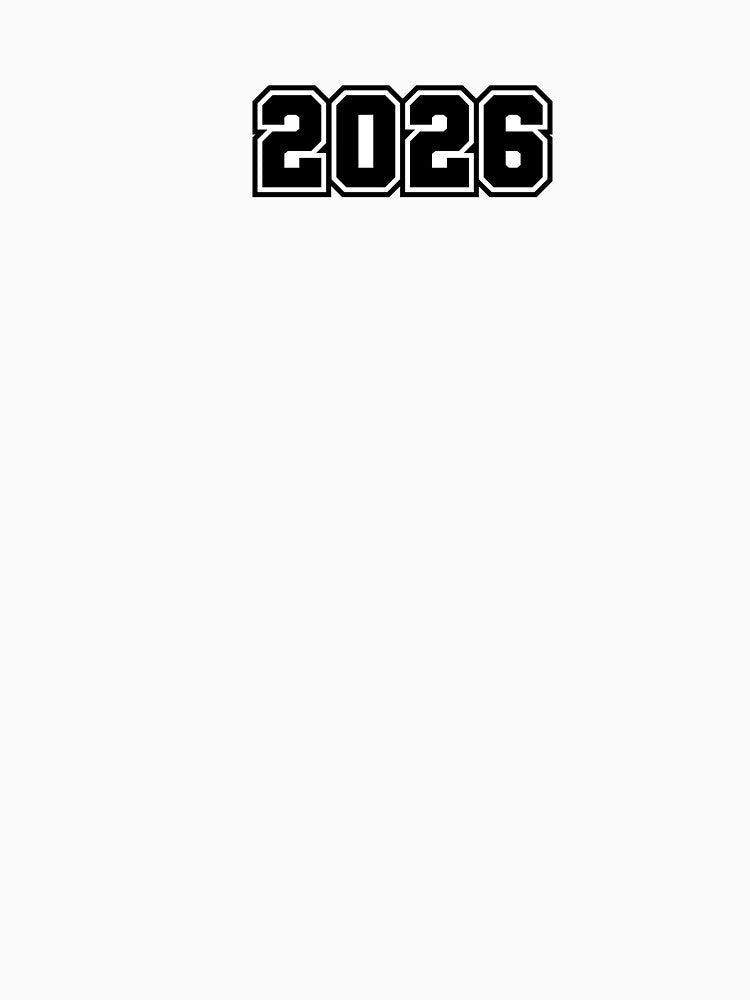 2026 Number - Classic Minimalist Digit by stickerorange
