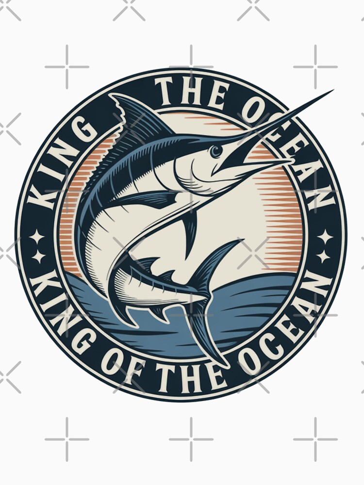 Marlin King of the Ocean - Sport Fishing Design by FusiTink